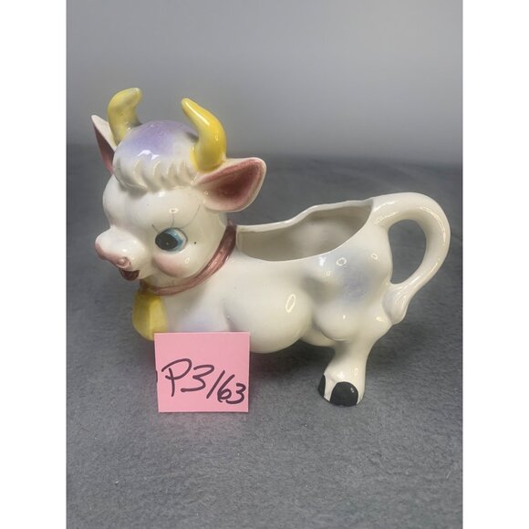 Vintage Ceramic Cow Creamer Figurine Made in Japan 1960s - Picture 9 of 9